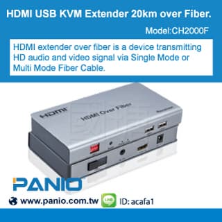 CH2000F  HDMI Extender 20km over Fiber 1080P